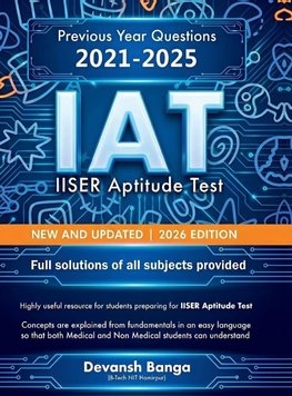 IAT IISER Aptitude Test | NEW AND UPDATED | 2026 EDITION