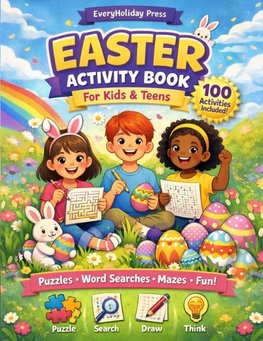 Easter Activity Book for Kids & Teens