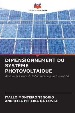 DIMENSIONNEMENT DU SYSTÈME PHOTOVOLTAÏQUE