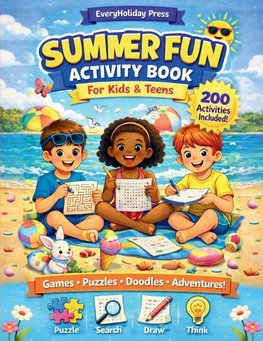 Summer Activity Book for kids & teens