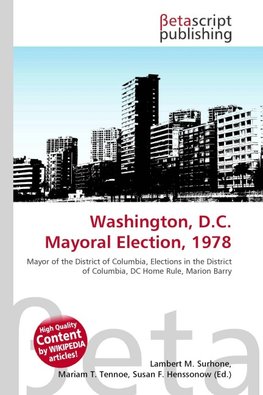 Washington, D.C. Mayoral Election, 1978