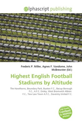 Highest English Football Stadiums by Altitude