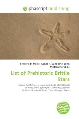 List of Prehistoric Brittle Stars
