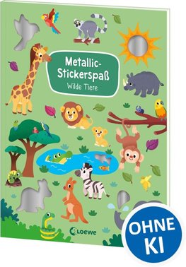 Metallic-Stickerspaß - Wilde Tiere