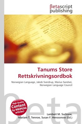 Tanums Store Rettskrivningsordbok