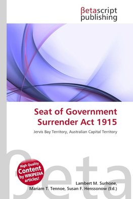 Seat of Government Surrender Act 1915