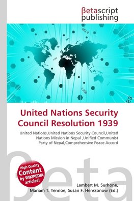 United Nations Security Council Resolution 1939