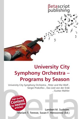 University City Symphony Orchestra - Programs by Season