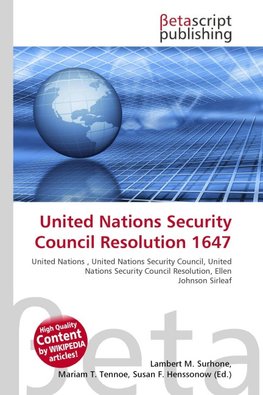 United Nations Security Council Resolution 1647