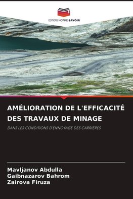 AMÉLIORATION DE L'EFFICACITÉ DES TRAVAUX DE MINAGE