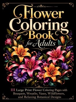 Flower Coloring Book for Adults