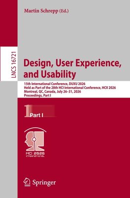 Design, User Experience, and Usability