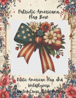 Patriotic Americana Flag Bow