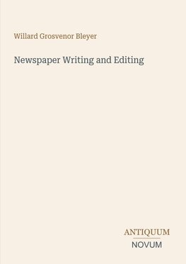 Newspaper Writing and Editing