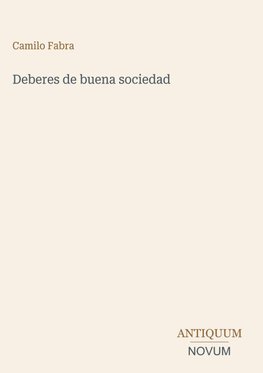 Deberes de buena sociedad