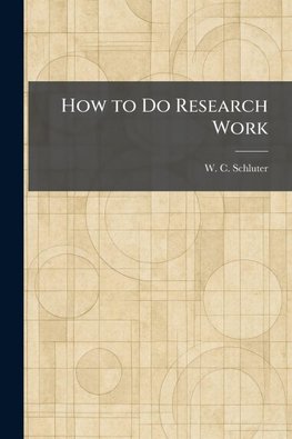 How to Do Research Work