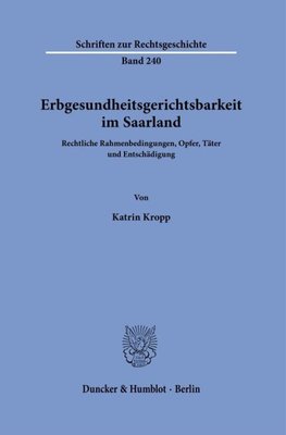 Erbgesundheitsgerichtsbarkeit im Saarland