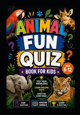 Animal Fun Quiz Book for Kids