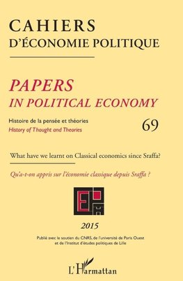 Cahiers d'économie politique 69