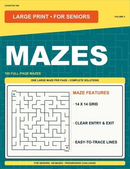 Large Print Mazes Volume V