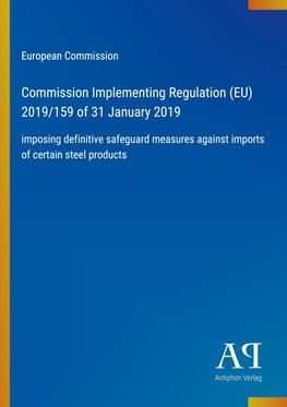 Commission Implementing Regulation (EU) 2019/159 of 31 January 2019