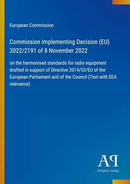 Commission Implementing Decision (EU) 2022/2191 of 8 November 2022