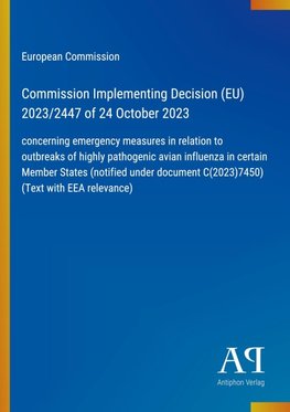 Commission Implementing Decision (EU) 2023/2447 of 24 October 2023