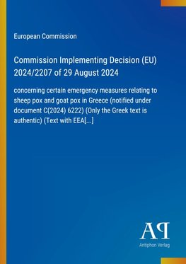 Commission Implementing Decision (EU) 2024/2207 of 29 August 2024