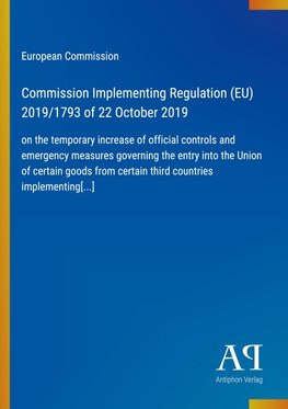 Commission Implementing Regulation (EU) 2019/1793 of 22 October 2019