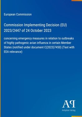 Commission Implementing Decision (EU) 2023/2447 of 24 October 2023