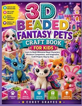 3D BEADED FANTASY PETS CRAFT BOOK FOR KIDS