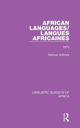 African Languages/Langues Africaines