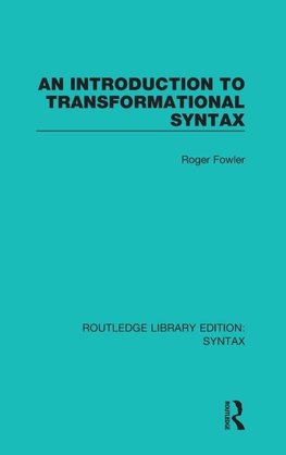 An Introduction to Transformational Syntax