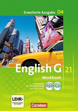 English G 21. Erweiterte Ausgabe D 4. Workbook mit e-Workbook und Audios Online