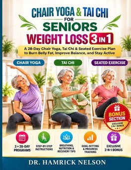 Chair Yoga & Tai Chi for Seniors Weight Loss 3 in 1