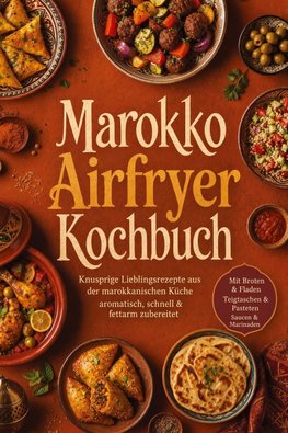 Marokko Airfryer Kochbuch: Knusprige Lieblingsrezepte aus der marokkanischen Küche - aromatisch, schnell & fettarm zubereitet. Mit Broten & Fladen, Teigtaschen & Pasteten, Saucen & Marinaden