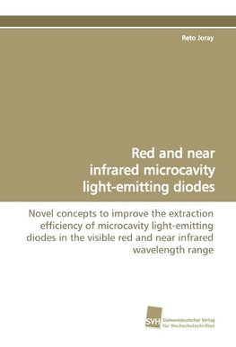 Red and near infrared microcavity light-emitting diodes