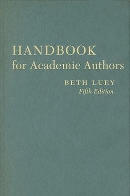 Handbook for Academic Authors