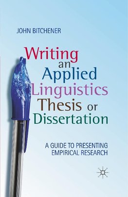 Writing an Applied Linguistics Thesis or Dissertation