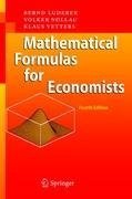 Mathematical Formulas for Economists