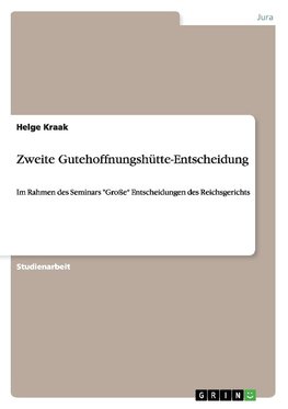 Zweite Gutehoffnungshütte-Entscheidung
