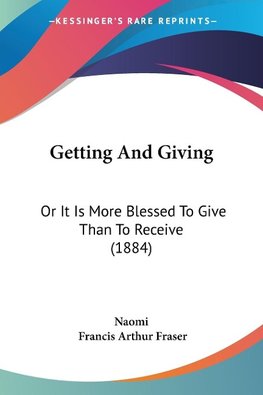 Getting And Giving