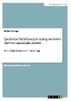 Qualitative Inhaltsanalyse und quantitative Auswertungsmöglichkeiten