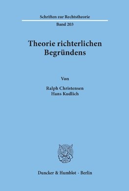 Theorie richterlichen Begründens.