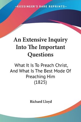 An Extensive Inquiry Into The Important Questions