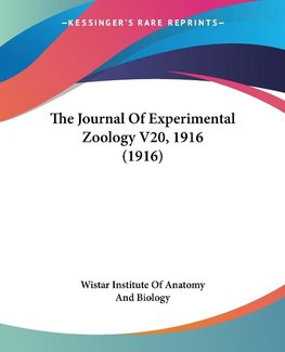 The Journal Of Experimental Zoology V20, 1916 (1916)