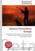 Weimar Paramilitary Groups