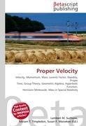 Proper Velocity