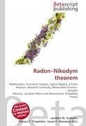 Radon-Nikodym theorem