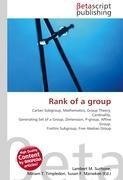 Rank of a group